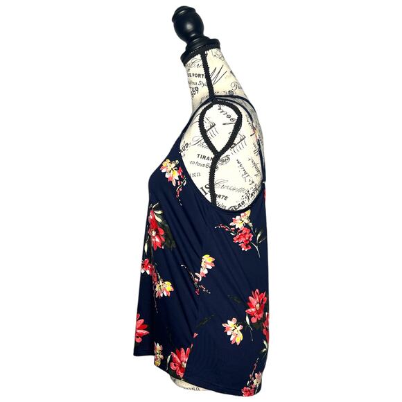 Papermoon SMALL Basima Back Detail Knit Top - Stitch Fix Cross Back Strappy Tank - Picture 6 of 10